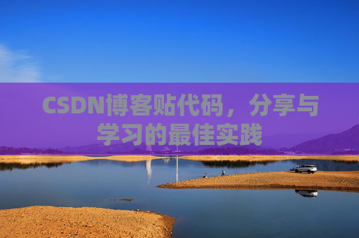 CSDN博客贴代码，分享与学习的最佳实践